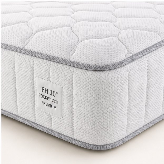 FH 10″ Pocket Coil Premium Mattress view 4