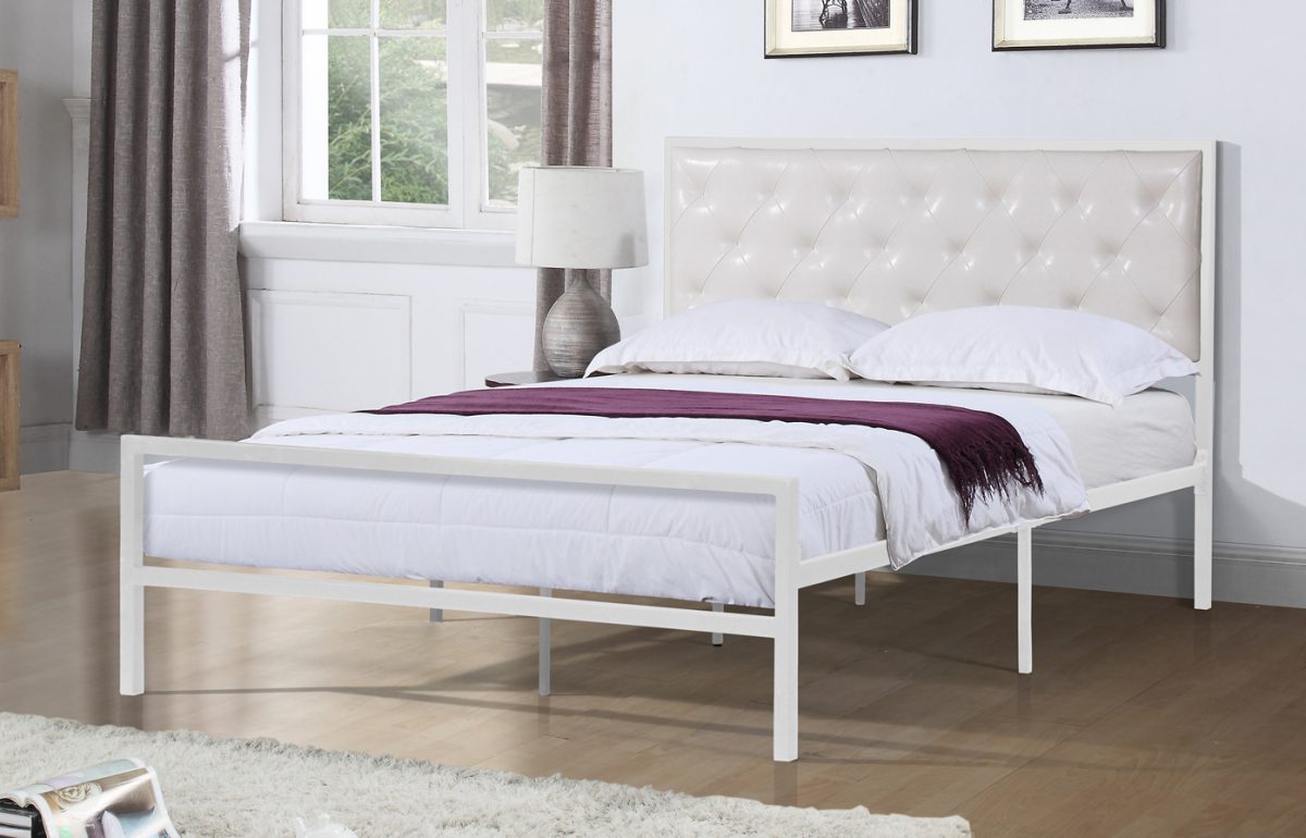 FH-2208 Upholstered Metal Platform Bed view 2