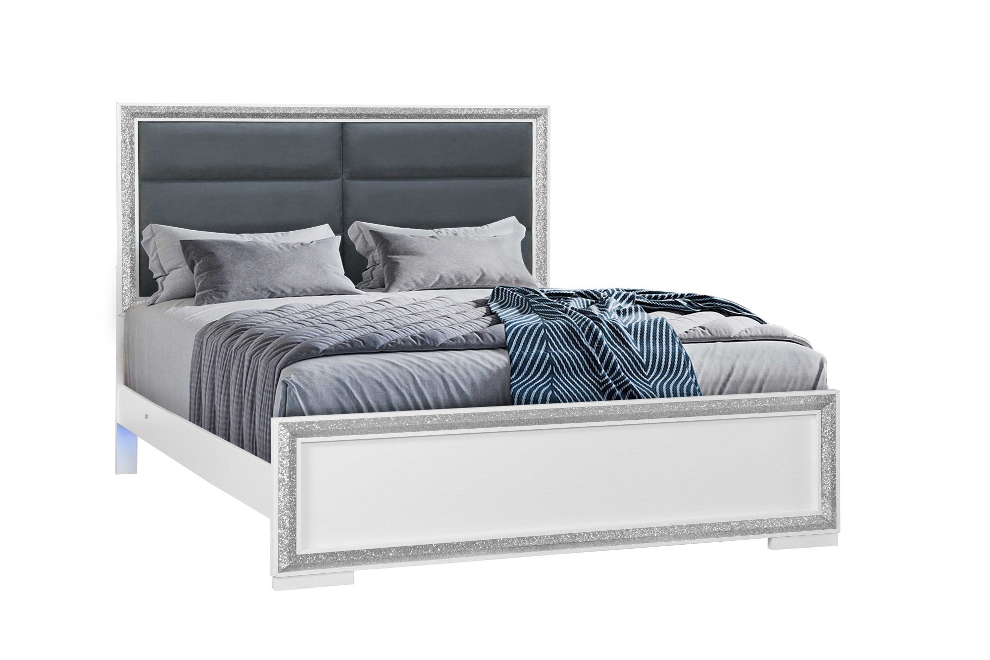Andros Silver Bedroom Set view 2