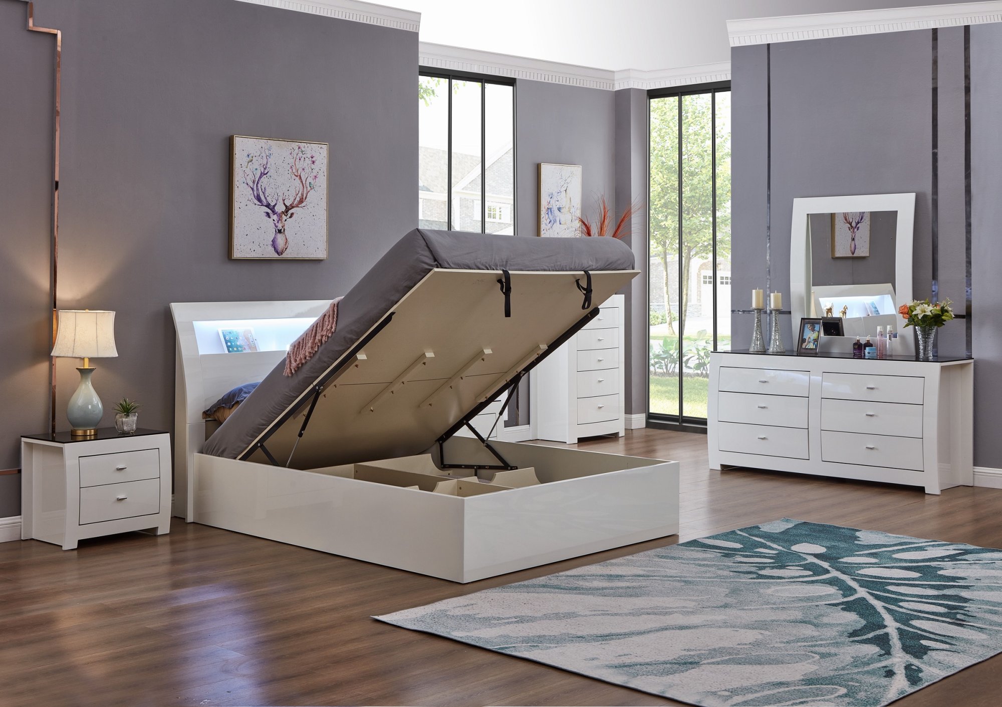 Barcelona Complete Bedroom Set view 2