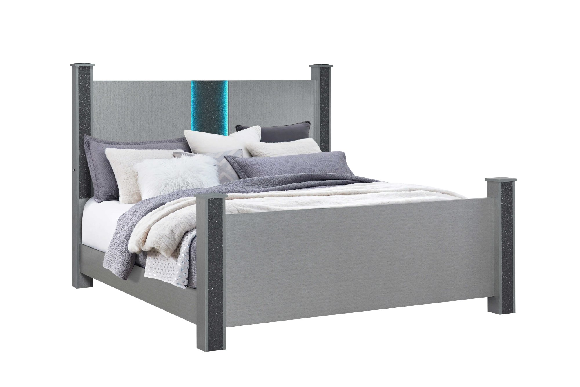 Logan Silver Bedroom Set view 6