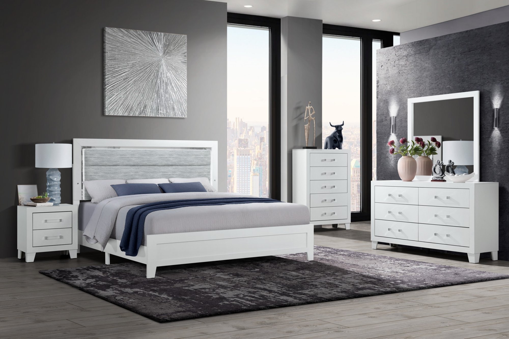 Luccia White Bedroom Set