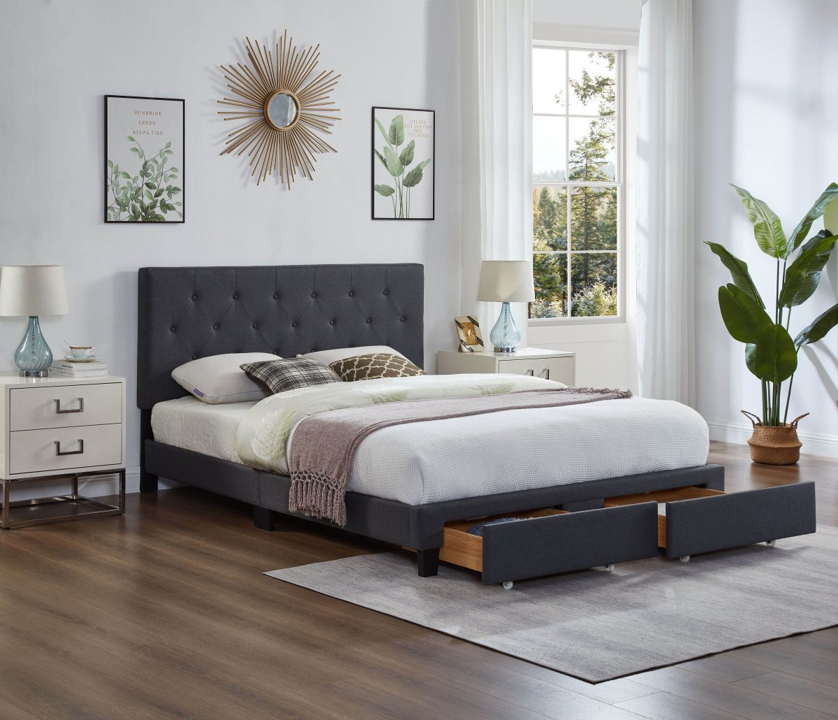 FH-2125 Storage Platform Bed view 2