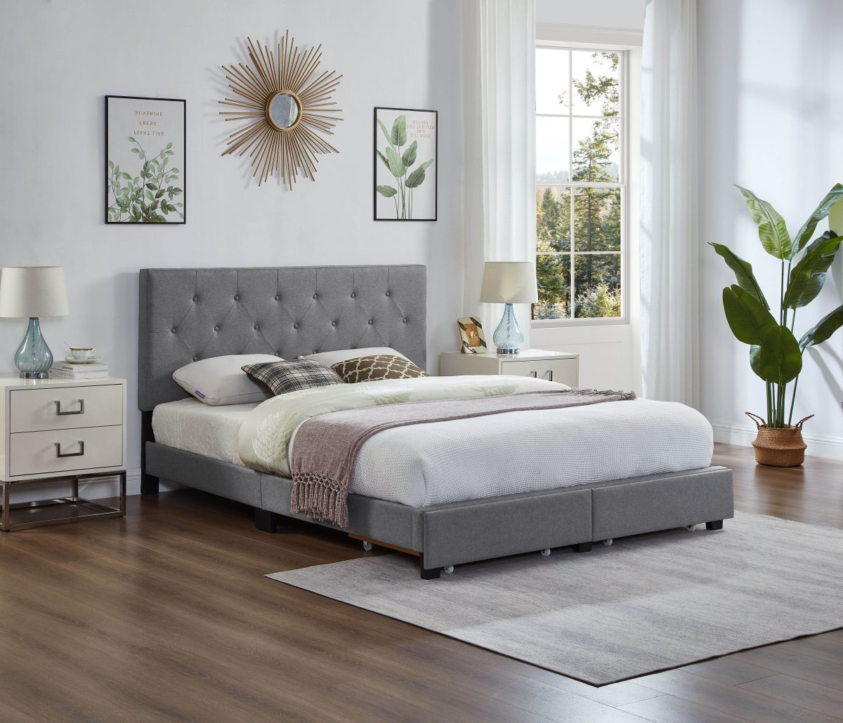 FH-2125 Storage Platform Bed view 5