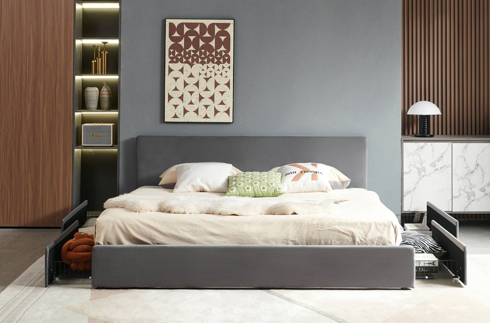FH-2128 Storage Platform Bed view 2