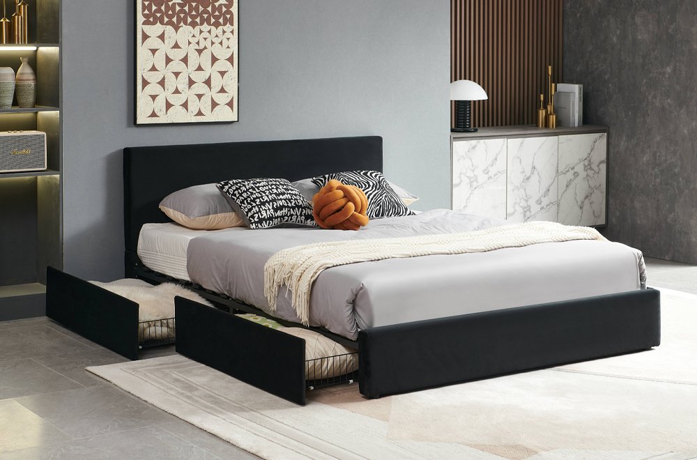 FH-2128 Storage Platform Bed view 3