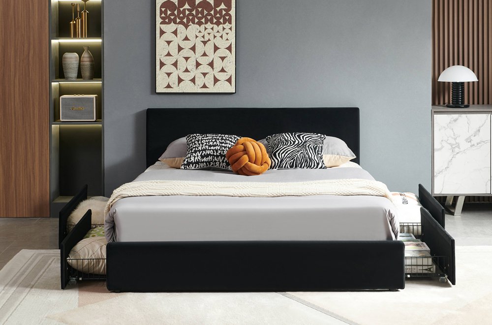 FH-2128 Storage Platform Bed view 4