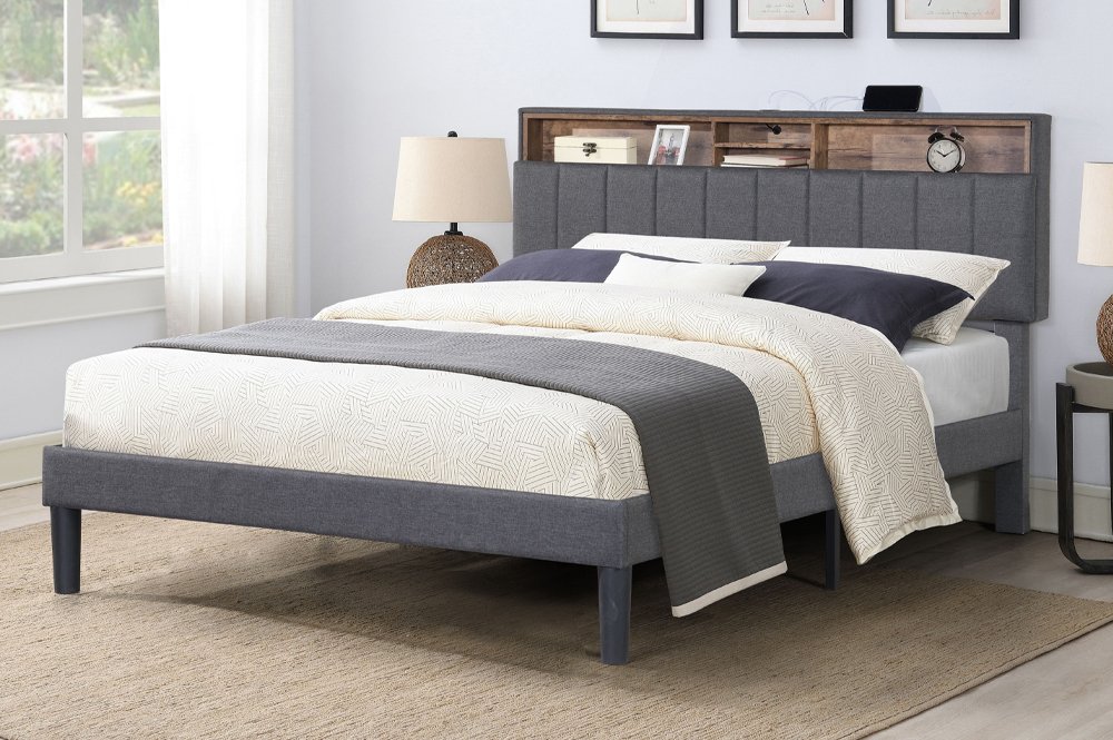 FH-2178 Storage Headboard Bed