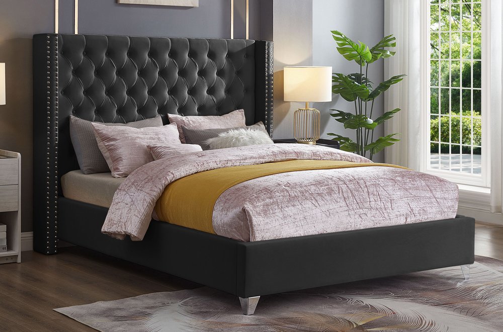 FH-2380 Wingback Platform Bed view 2