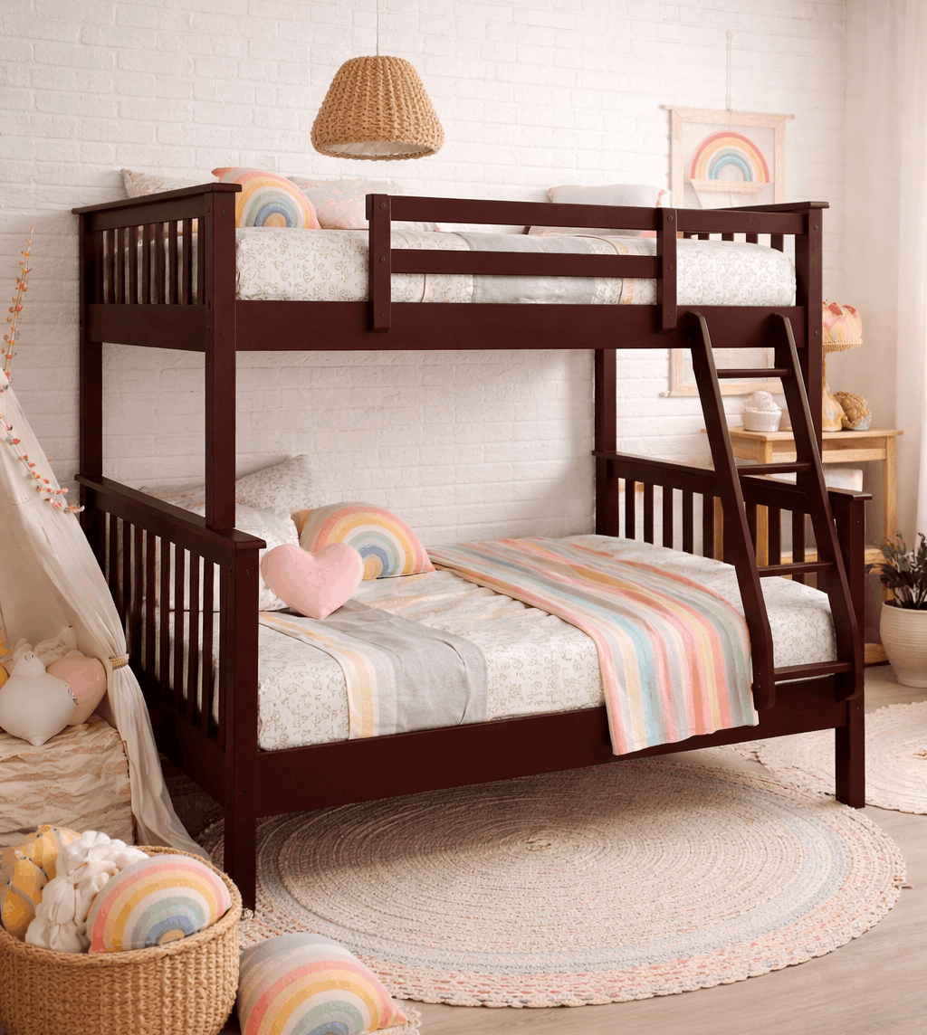 FH-2501 Single over Double Wood Bunk Bed view 4