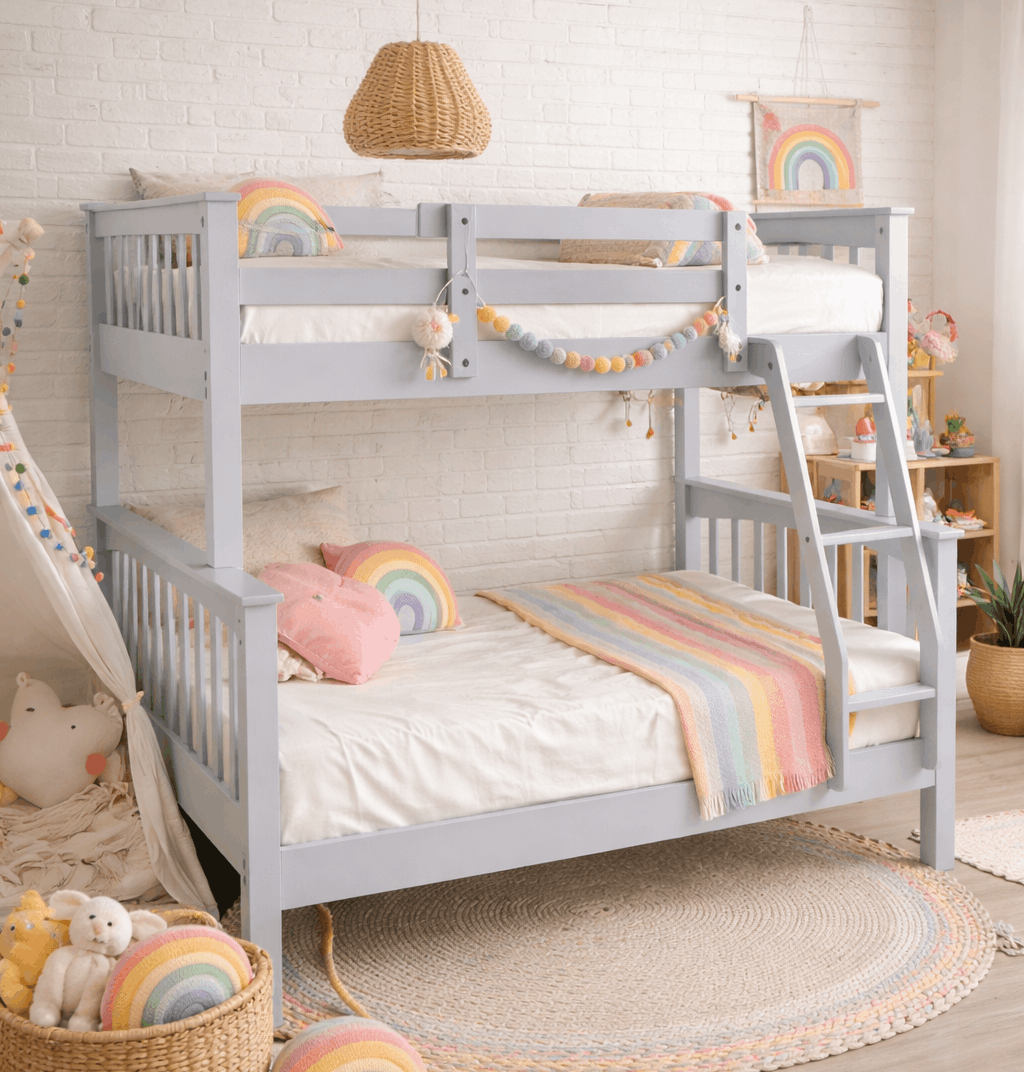 FH-2501 Single over Double Wood Bunk Bed view 5