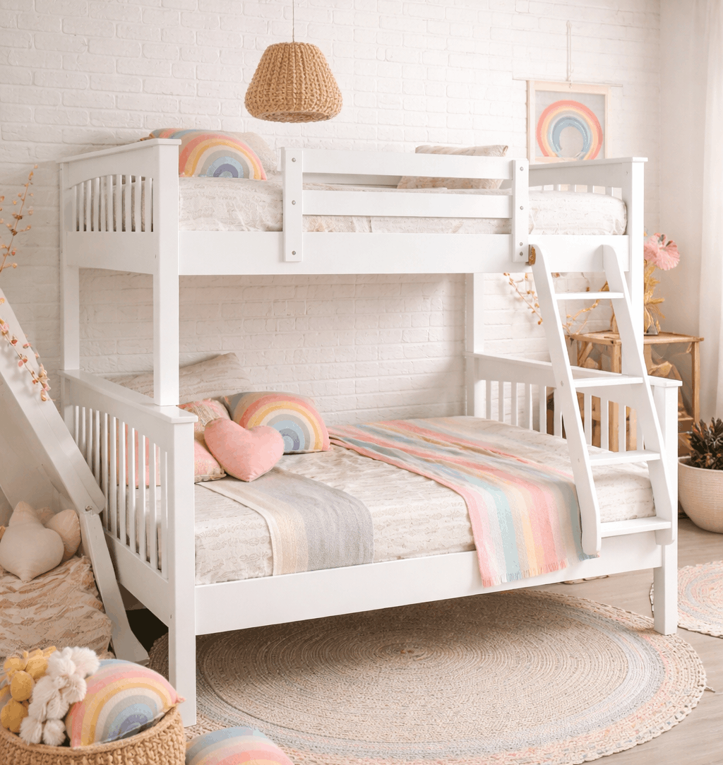 FH-2501 Single over Double Wood Bunk Bed view 6