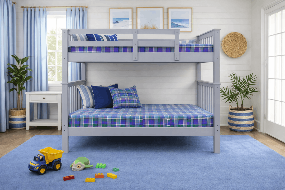FH-2502 Double over Double Wood Bunk Bed view 5