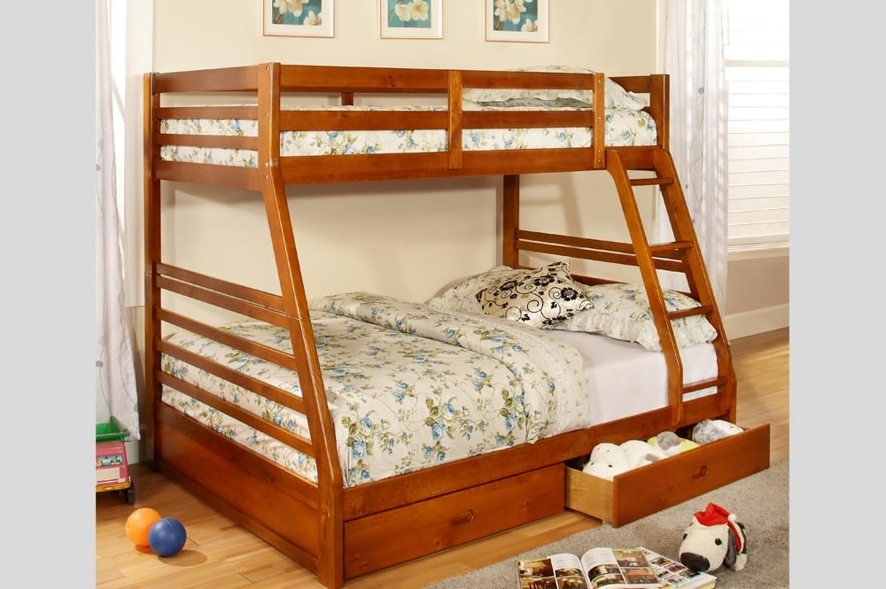 FH-2700 Single over Double Storage Bunk Bed view 4