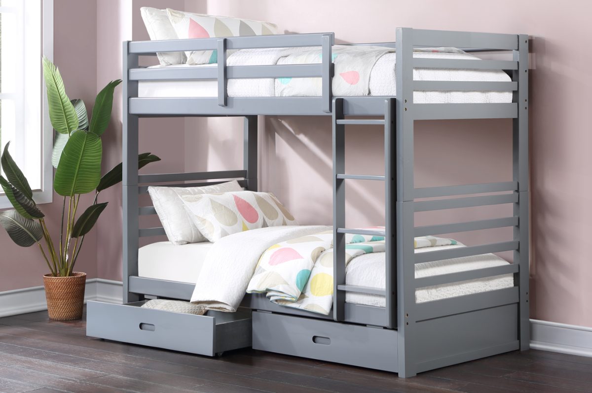 FH-2710 Single over Single Storage Bunk Bed view 2